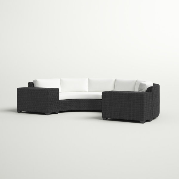 Sol 72 Outdoor™ Tegan Wicker/Rattan 4 Person Seating Group with